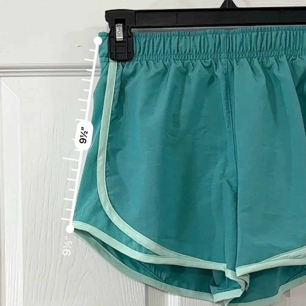 Nike Women’s Tiempo Running Shorts W/Liner  sz XS CU8890-313 Blue Green Teal